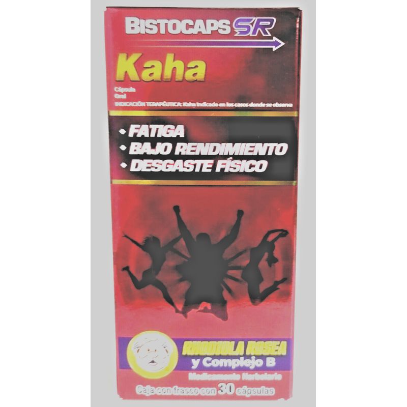 BISTOCAPS SR  Kaha RHODIOLA ROSEA & COMPLEX B HERBAL MEDICINE 30 CAPSULES