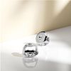 Everyday Elegance Solid 14K White Gold Single Earring Back Replacement | Threaded Screw on Screw Off | Earring Back Locking 1 Piece Post Size Large .040" | with Gift Box