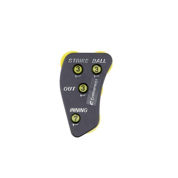 Champro A042P Umpire Indicator with 4 Optic Yellow Dials (Black)