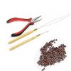 Hair Extension Pliers (5") & Puller for Nano/Micro Rings - Professional Tool Set
