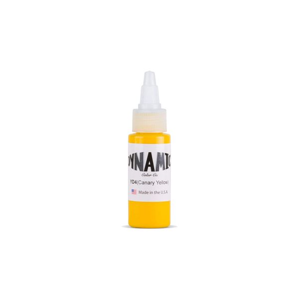 Dynamic Canary Yellow Tattoo Ink – Professional Long-Lasting Tattooing Inks - 1 Ounce Bottle