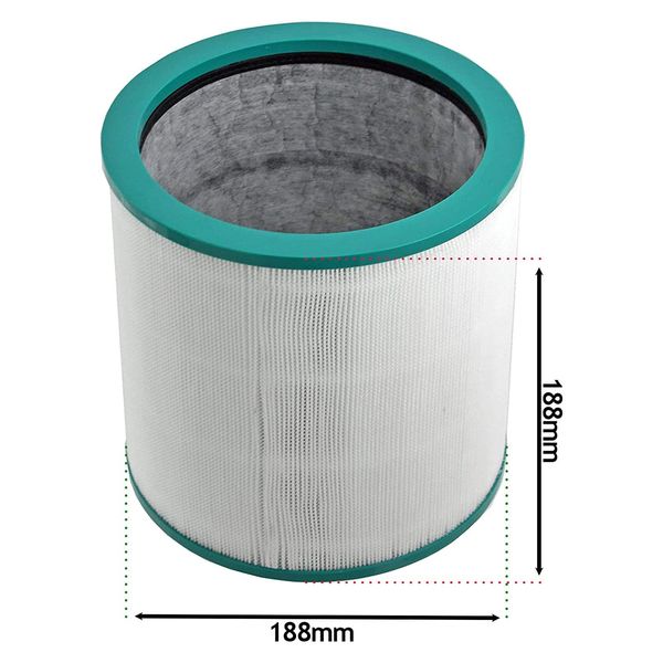 SPARES2GO HEPA Filter compatible with Dyson AM11 TP00 TP02 TP03 Pure Cool Link Tower Air Purifier Fan