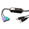 ATEN CS62KM 2-Port Boundless KM Switch, Black