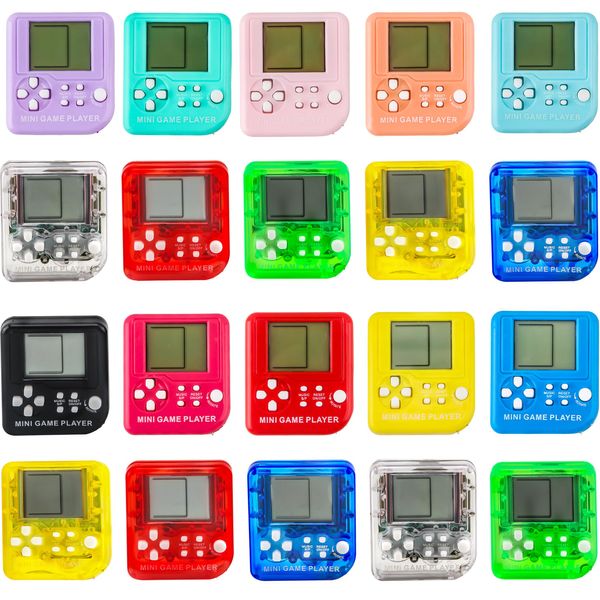 Conagel 20 Pcs Video Game Keychain Video Game Party Favors Mini Multicolors Video Game Keychains Bulk for Kids School Birthday Party Favor Supplies