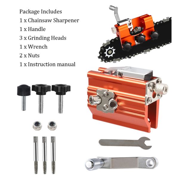 Chainsaw Chain Sharpener Jigs Sharpening Tool Kit 5 For Chain Saws Electric Saw.