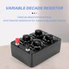 Cucioki 0-9999 Ohm Simple Resistance Box Precision Variable Decade Resistor Teaching Instrument