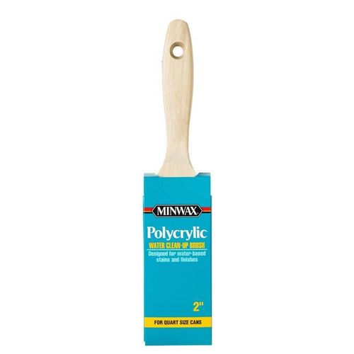 Minwax 427320008 Nylon Polyester Flat Polycrylic Paint Brush 2 W in.