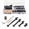 Crib Screws Hardware Replacement Kit - 16 Set Baby Bed Frame Bolts,Barrel Nuts&W