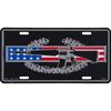 U.S. Army Combat Infantryman Badge License Plate with Frame