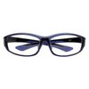 ATHLLY SAFETY SFG-005-2 High Performance Safety Glasses, Clear Navy/Clear