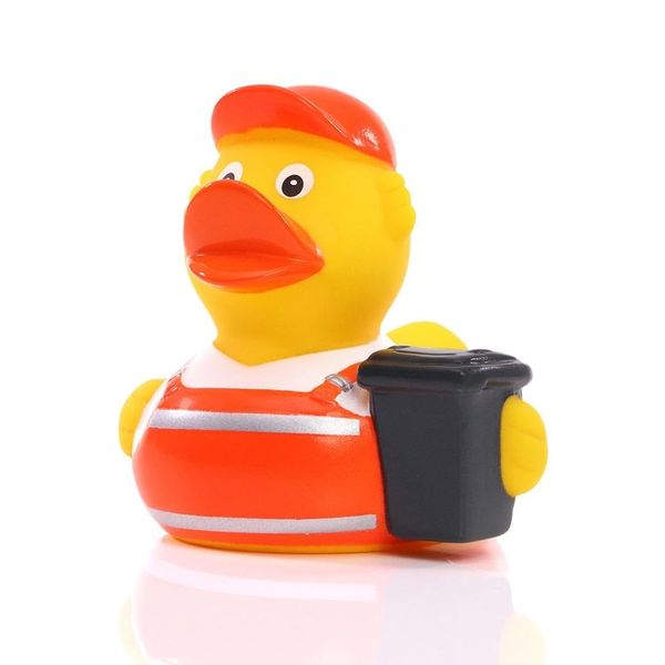 Müllmann ? Müllabfuhr - Quietscheente - - Badeente - ca. 8 cm gross