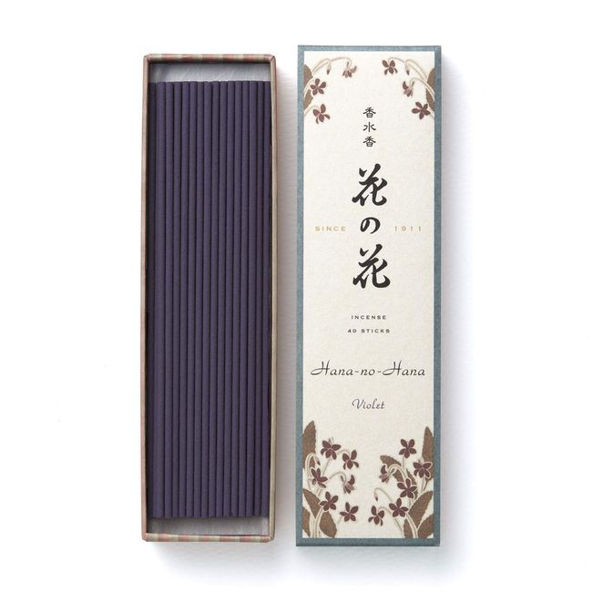 Nihon Kodo Flower Flower Sumire, Long Size, 40 Bottles, Tea, 40 Pieces (x1)