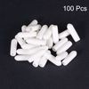 uxcell 100pcs Round Rubber End Caps Vinyl Cover Screw Protector 3mm White