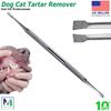 PET GROOMING HEMOSTAT SET DOG EAR HAIR PULLER LOCKING FORCEPS+Tartar Remover Kit
