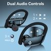 Bluetooth Headset 5.3 True Wireless Earbuds Headphones Ear Hook With Power Bank