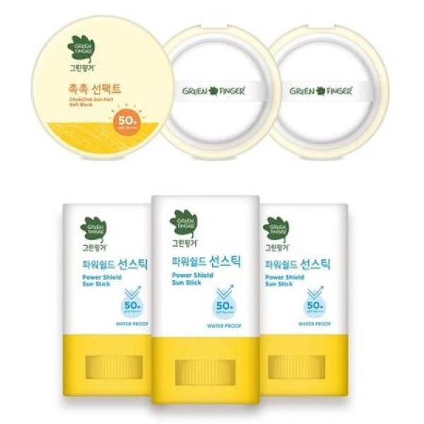 Green Finger Kids Suncare Sun Pact or Sun Stick 3ea_MC