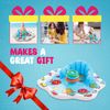 Bundaloo Infant Pool Splash Mat Inflatable with Backrest & Stackable Ring Toys | Summer Fun Activity for Baby Toddlers | Easy Setup