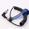 Eonvic 2.1mm DC Right Angle to 2.5 DC Locking DC Plug Coiled Cable for Atomos Shogun