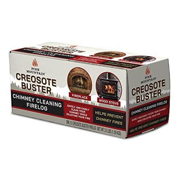 Creosote Buster Chimney Cleaning Safety Firelog 3.5Lb Log Brown 1 Count, (415...