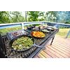 Lodge Heat Enhanced and Seasoned Cast Iron Rectangular Mini Server, 10-Ounce, Black