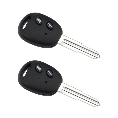 OTOTEC 2PCS 2 Button Remote Key Fob Caser Car Remote Control Protective Shell Replacement with Key Embryo Compatible with Chevrolet Lova Sail Aveo No Chip