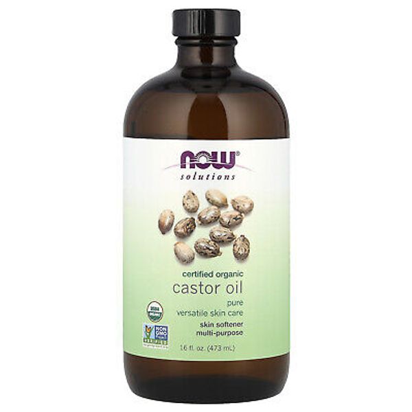 Solutions, Certified Organic Castor Oil, 16 fl oz (473 ml)