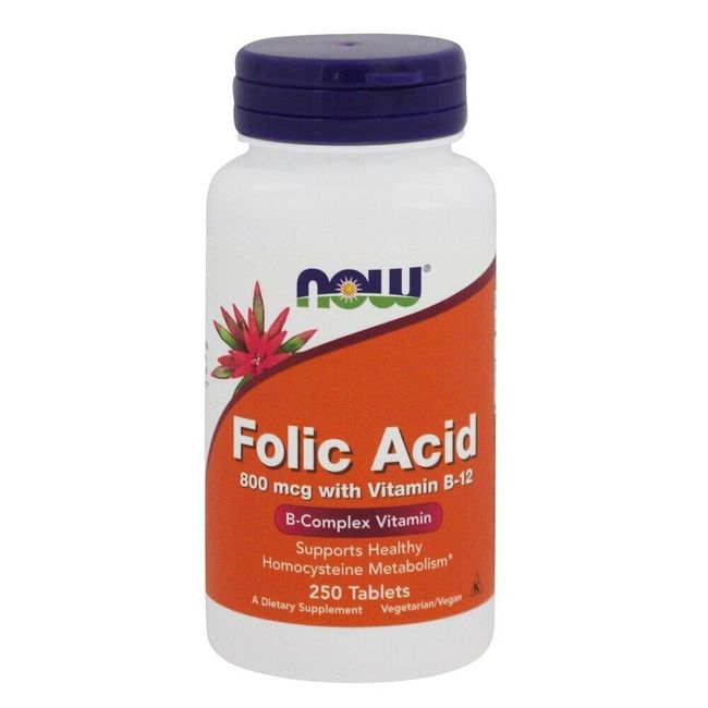 NOW Foods Folic Acid, 250 Tablets