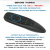 Wireless Voice Remote Control G10BTS Bluetooth RF Air Mouse Remote Control Replacement Support IR Learning for TV Box Computer (G10BTS)