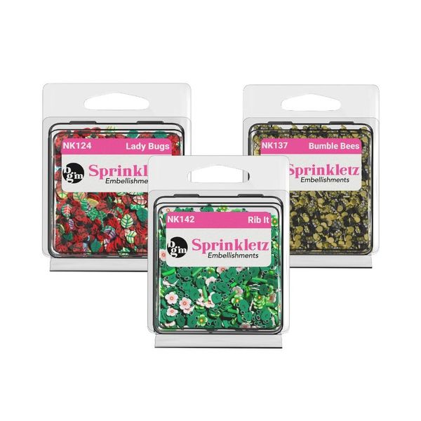 Sprinkletz Bugs Bundle Tiny Polymer Clay Pieces for Crafts, Scrapbooks 1800 Pieces
