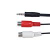 iYueMps 1.2m/4ft 3.5mm to 2RCA Female Stereo Conversion Audio Cable for Computer Speaker