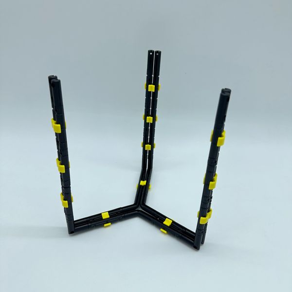 Dust Stand, Small, Triangle Tiger Pattern, Animal Pattern, Tiger, Yellow/Black, Garbage Bag Stand, Plastic Bag, Space Saving, Tabletop, Kitchen Stand, Plastic Bag, Storage