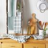 DII Assorted Woven, Kitchen Dishtowel Set, 18x28, Dark Green, 5 Piece