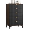 RZDEAL Solid Brass Edge Pulls for Cabinets Brushed Gold Leaf Knobs and Pulls for Dresser Drawers (2, Overall Length:2-3/8"(60mm))