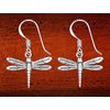 Sterling Silver Dragonfly Wire Earrings