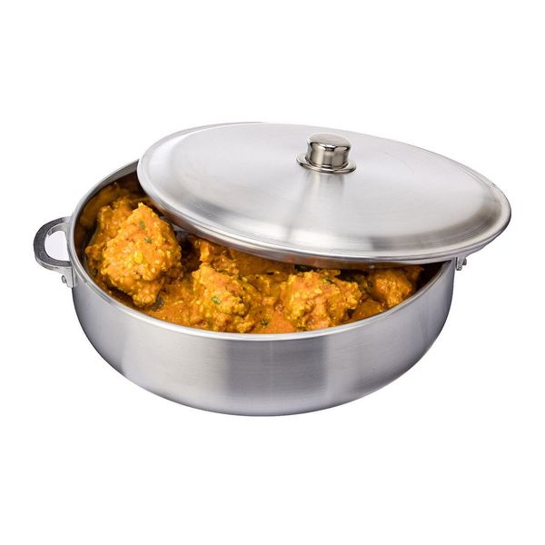 28 Quart Aluminum Caldera Cooking Pot, Silver