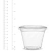 Comfy Package [9 oz. - 100 Sets] Clear Plastic Cups With Flat Lids