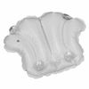 Comfort Axis White Vinyl Shell Shaped Spa Bath Pillow 1 Pack 