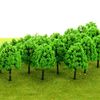Cayway 60 Miniature Trees - Mixed Models & Colors for Model Train Scenery