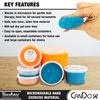CanDo Microwavable CanDo TheraPutty - Therapeutic modelling clay - 1 lb - orange (soft)