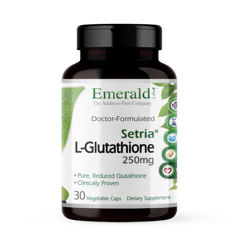 EMERALD LABS Setria L-Glutathione - Powerful Glutathione Supplement ...