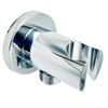 Concealed Round Shower Outlet Elbow with Handheld Showerhead Handle Bracket Holder