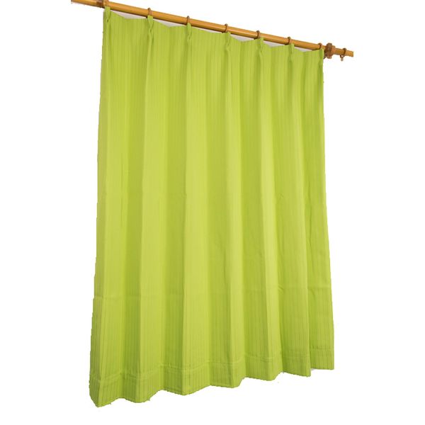 Order Curtain Shape Memory Processing Blackout Curtains Green Width 95cm Length 115cm Hook B Washable Drape 1 Piece A-763545