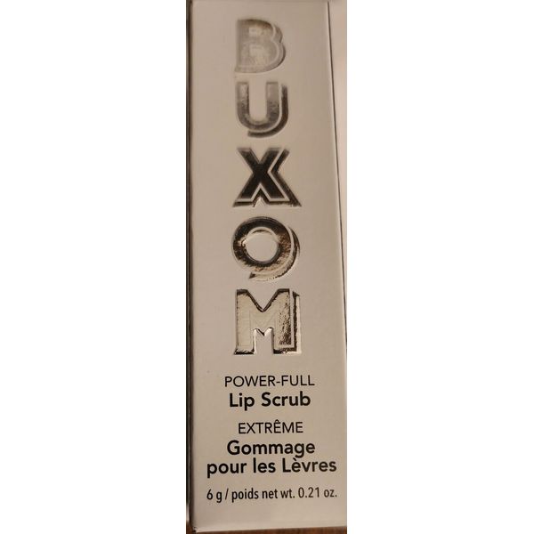 Buxom Power Full Lip Scrub Exfoliates & Conditions Lips Dragon Fruit 0.21 Oz