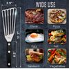 MIU Fish Spatula Stainless Steel, Flexible, Polished Metal, Corrosion Resistant, Kitchen Slotted Turner [Upgraded Version]