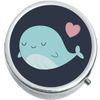 Whale Love  Medicine Vitamin Compact Pill Box