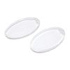 Ufixt Fits Cooker Hood Bulb Light Diffuser Cover Panel Oval Shape Pack of 2