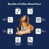 Coffee Wood Stick Triple Pack, Tracker Tag - Dog Tag