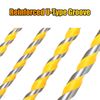 6PCS Professional Masonry Concrete Drill Bit Set 1/4 Inch Hex Shank Carbide Tips