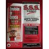 2 PACK S.S.S.TONIC IRON & EMULSION DE ESCOCIA W/ COD LIVER OIL & VITAMINS A &D