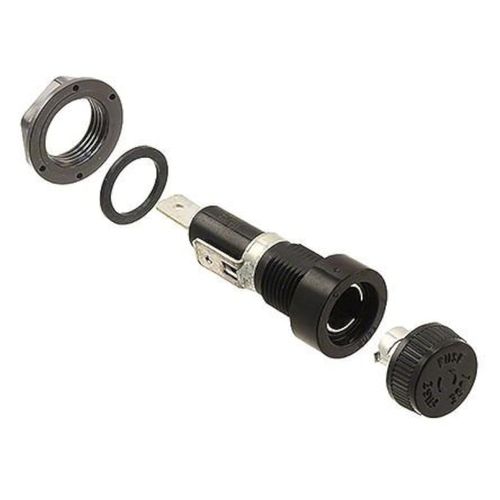 Eaton Bussmann Fuse Holder, 6.3 X 32Mm, Panel Mount - BK/HKP-R
